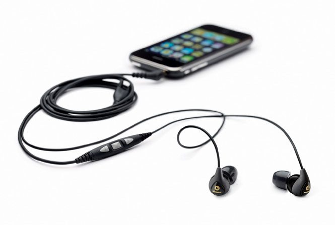 Shure SE115m+ headset with iPhone