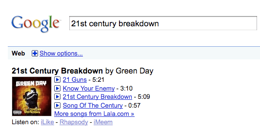 Google Music Search