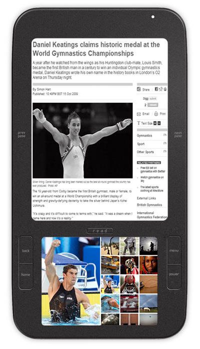 Spring Design Alex Android-based reader