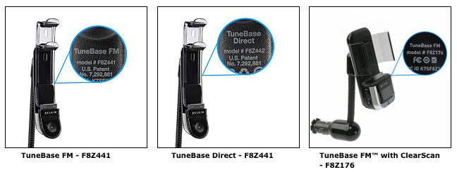 Belkin TuneBase Recalled Units