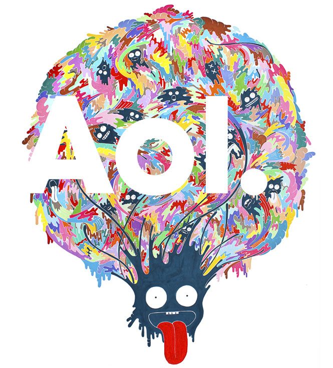 aol baffles with new brand and logo brain
