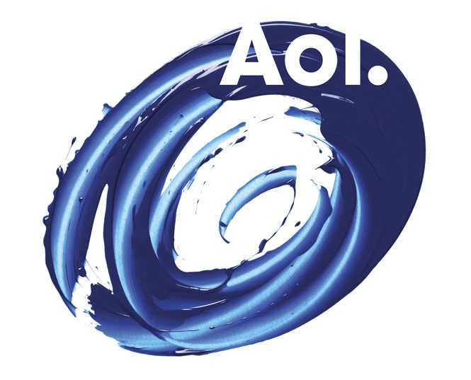 aol baffles with new brand and logo swirl