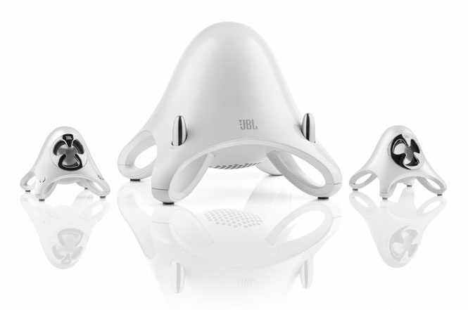 JBL Creature III speakers (white)