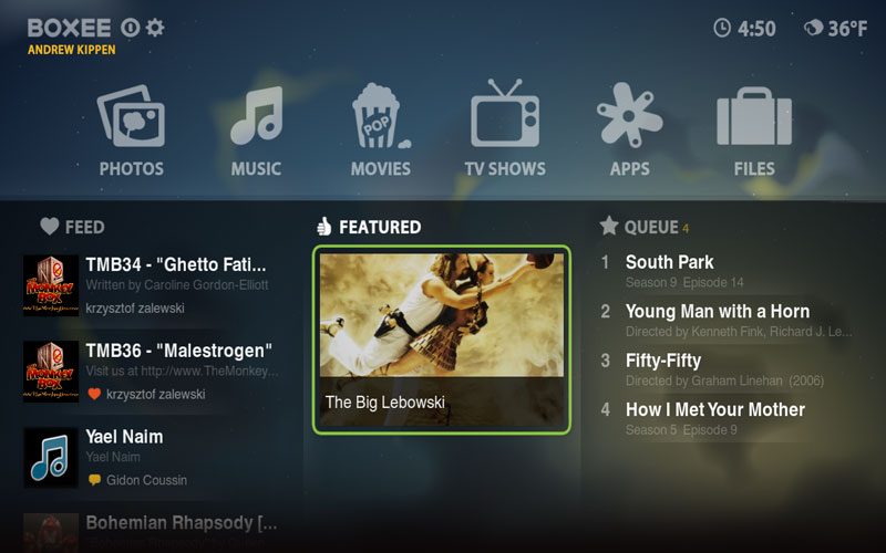 Boxee Interface