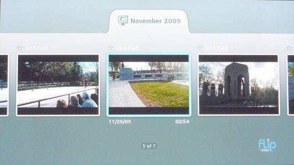 FlipShare Software Interface