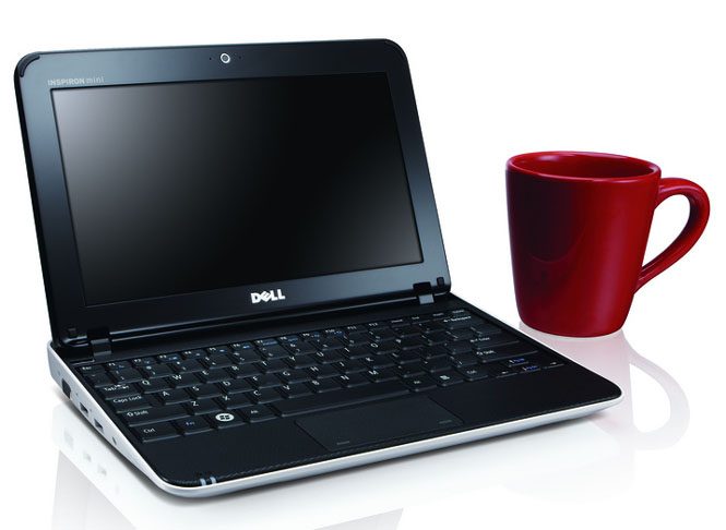 Inspiron Mini 1012 Notebook with Red Cup