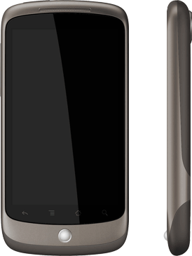 Google Nexus One (blank screen + side))