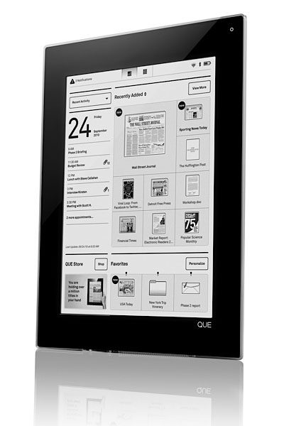 Plastic Logic Que proReader (CES 2010)