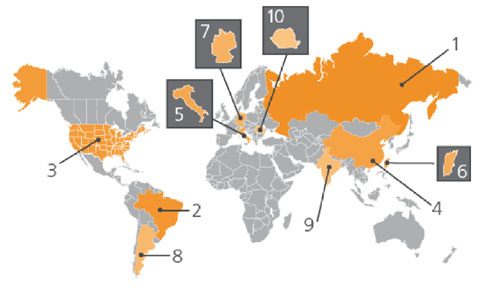 Akamai State of the Internet Q309 Threat Origin Nations