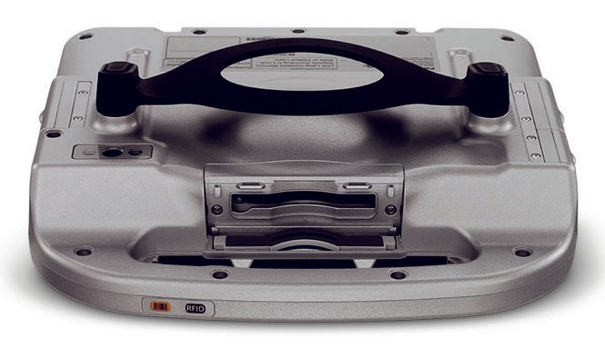 Panasonic Toughbook H1 Field (bottom, card reader open)