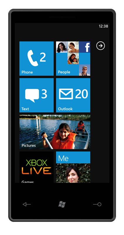 Windows Phone 7 Series Home Screen