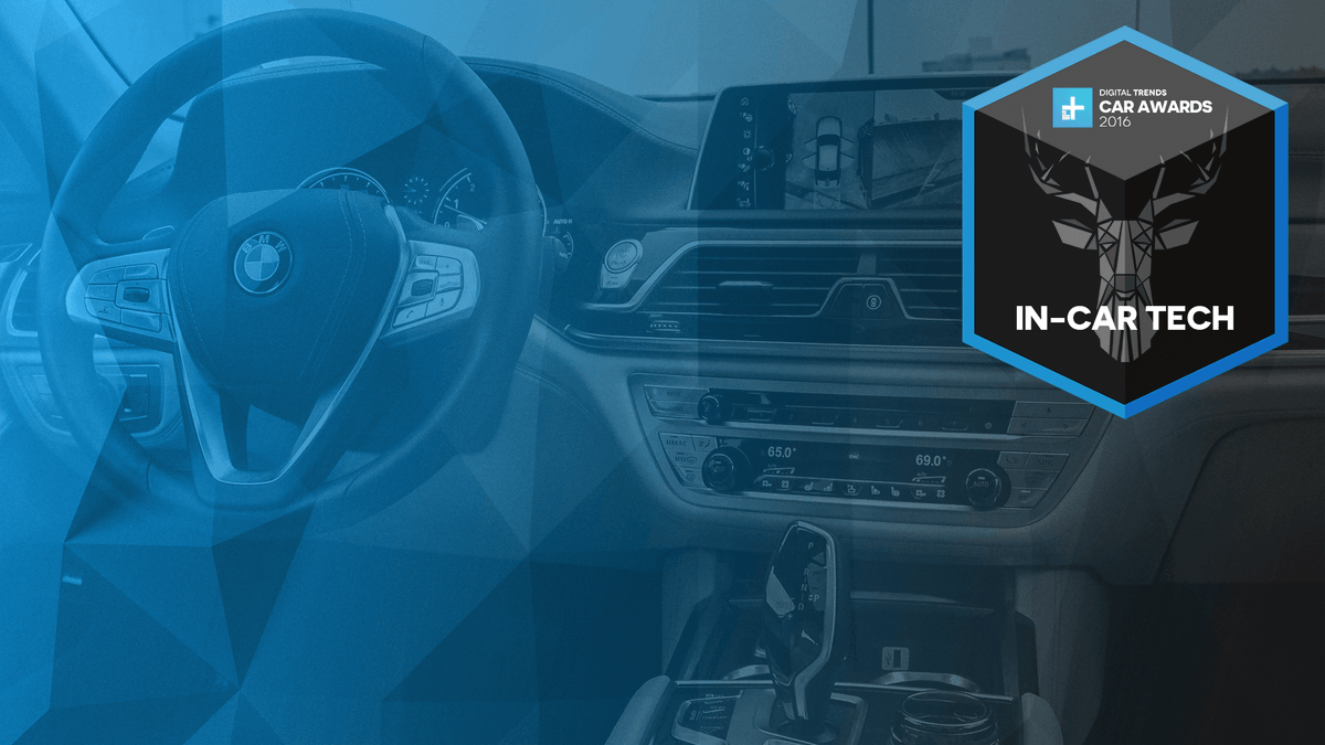 bmw 750i in car tech award