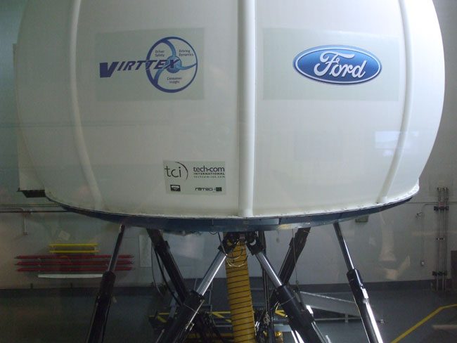 pixels in motion fords virttex simulator the sphere