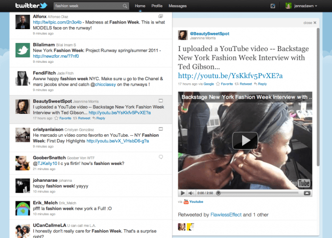 New Twitter Homepage