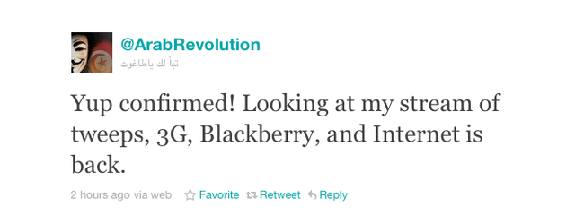 egypt-internet-access-restored-twitter-tweet