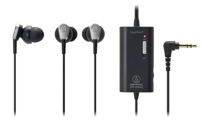 Audio-Technica ATH-ANC23 QuietPoint active noise-canceling earbuds