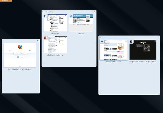 Panorama tab grouping