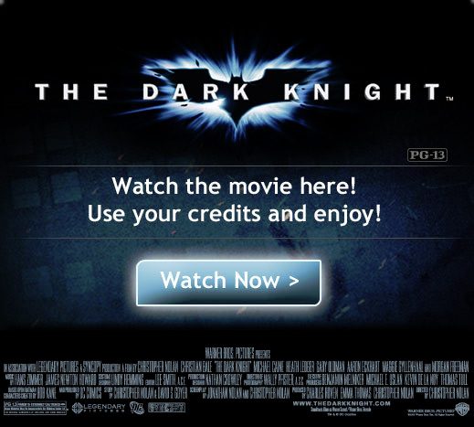 Facebook streaming 'The Dark Knight'