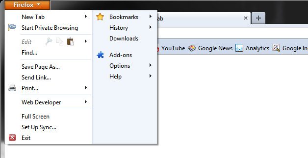 Menu button