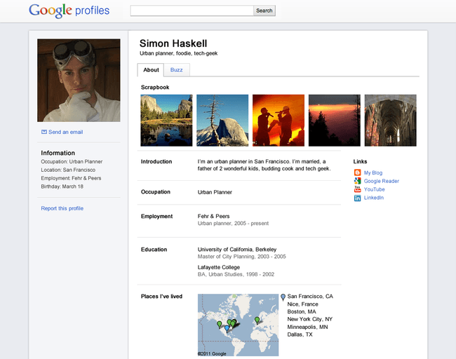 Google profile