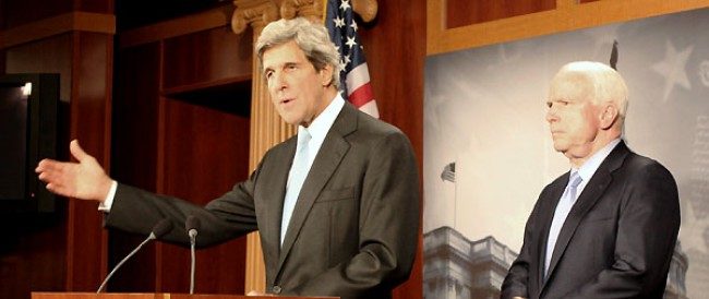 Senators John Kerry and John McCain