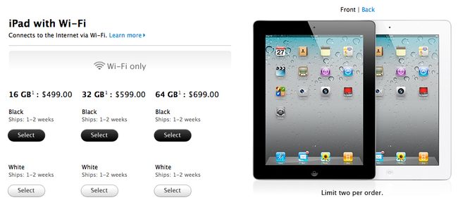 ipad wait times
