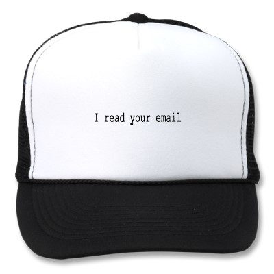 I read your e-mail