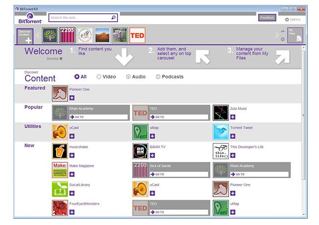BitTorrent Project Chrysalis beta