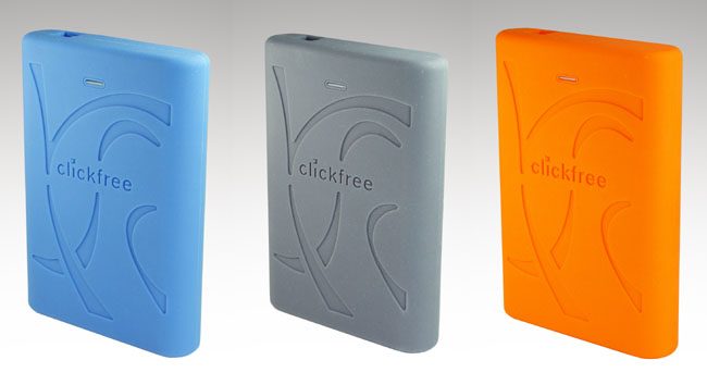 Clickfree C2 Rugged HDD (three colors)