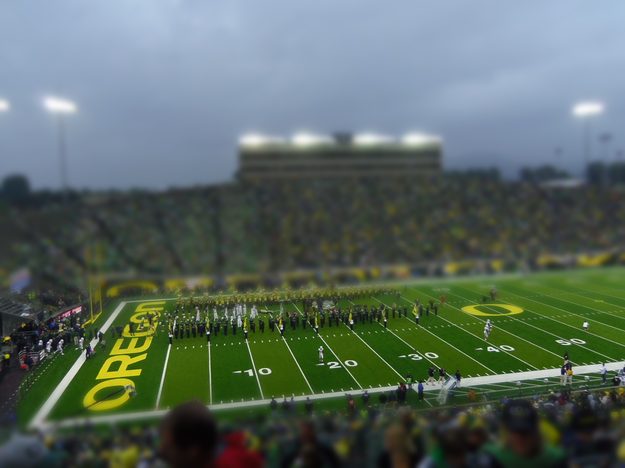 Pentax Optio S1: Autzen Stadium Sample Image