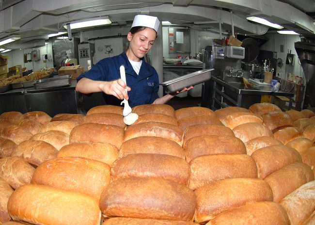 freshly baked bread