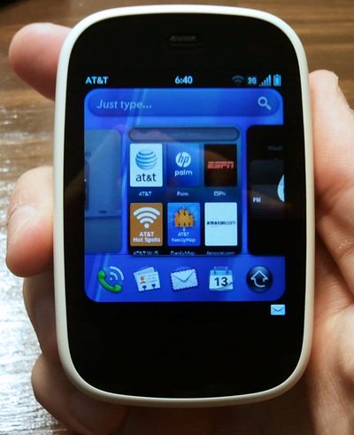 HP Veer white screen apps