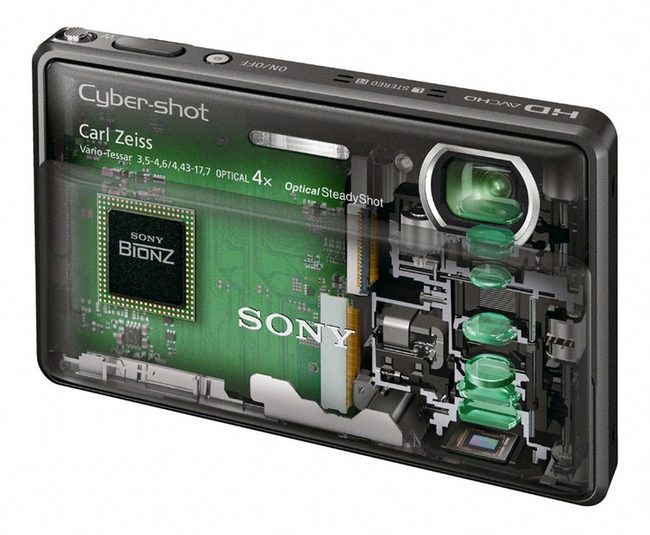 Sony Cybershot DSC-TX100V transparent