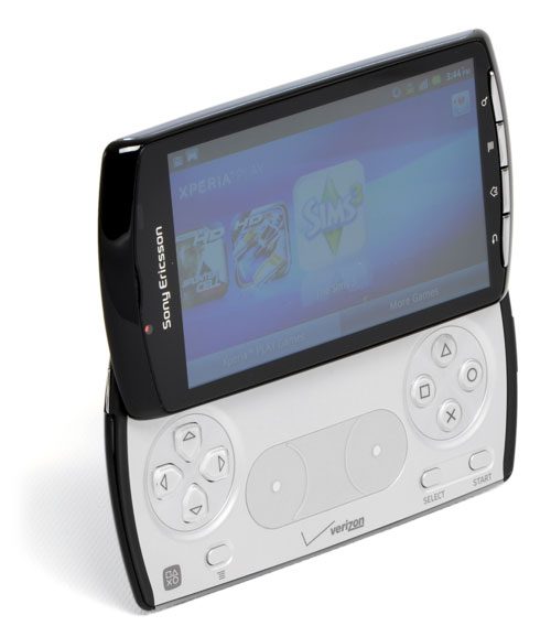 Sony Ericsson Xperia Play screen angle open