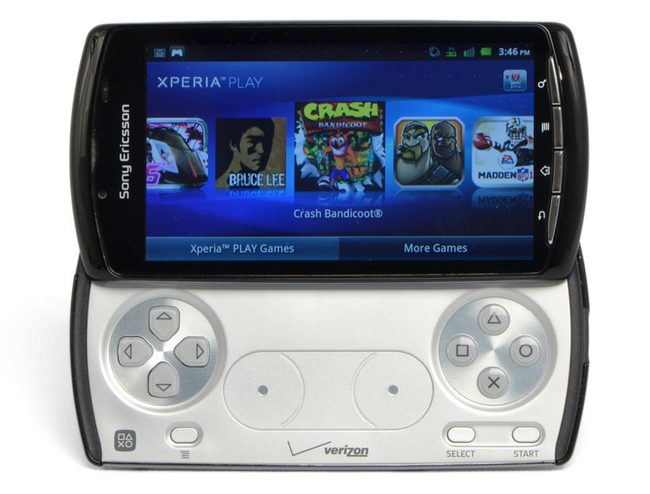Sony Ericsson Xperia Play screen open controls