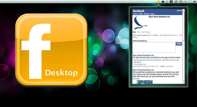 facebook on the desktop