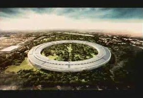Apple Space Campus Closeup