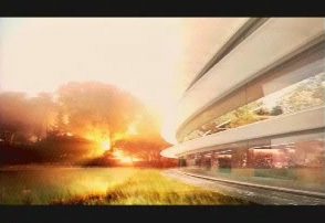 Apple Space Campus Sunset