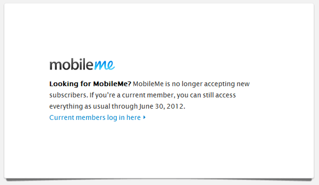 goodbye mobileme