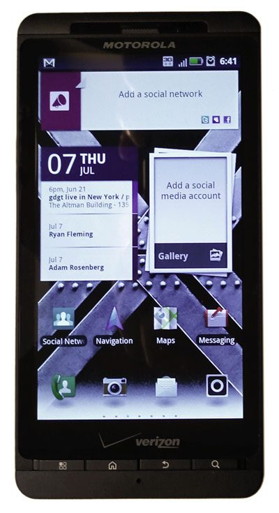 Motorola Droid X2 screen