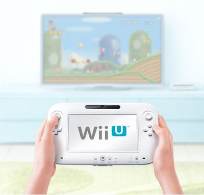 Nintendo Wii U controller tv