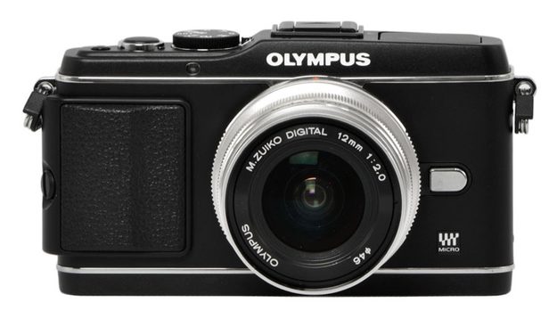 Olympus E-P3 black front