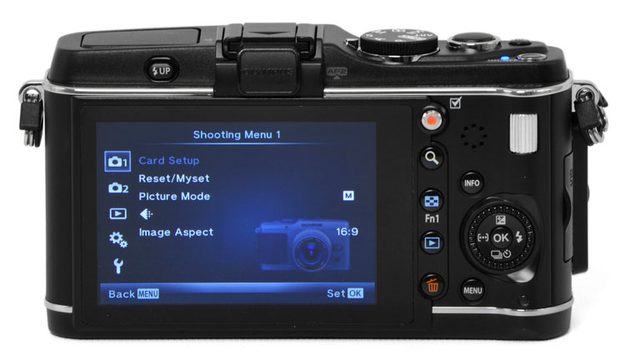 Olympus E-P3 black screen