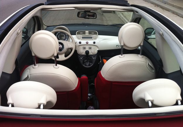 2012 Fiat 500C interior-top