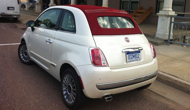 2012 Fiat 500C rear left side