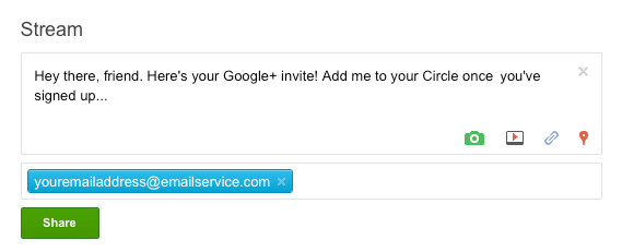 Google+ share