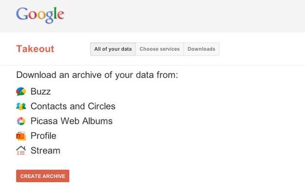Google Takeout