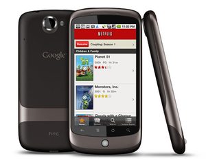 netflix android app on google nexus s HTC
