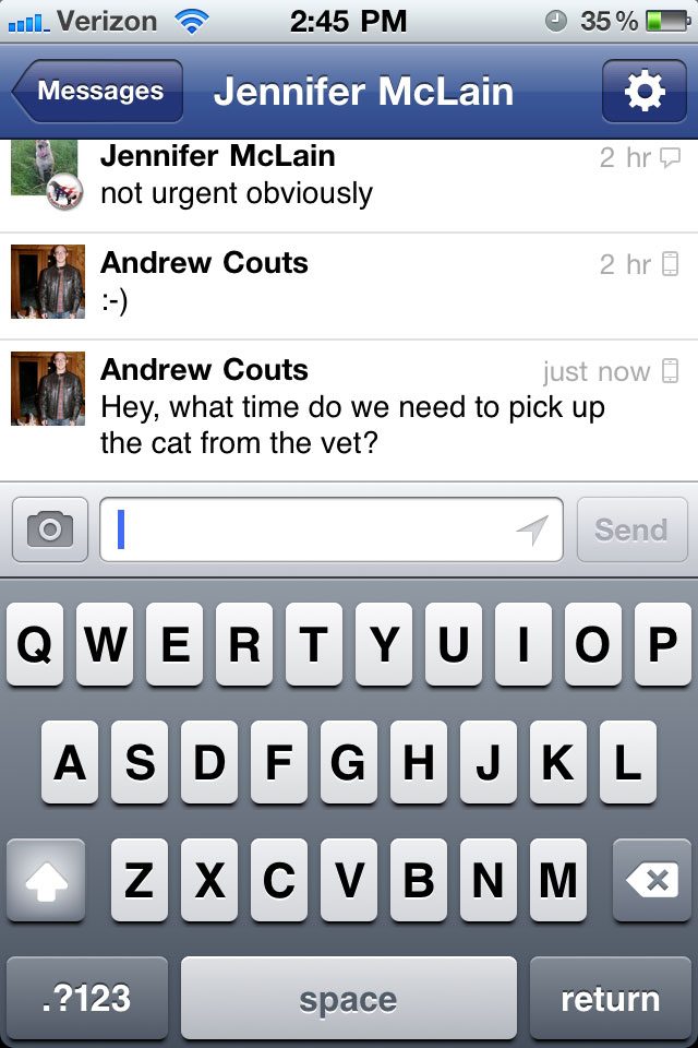 Hands on first impressions of Facebook Messenger - Digital Trends