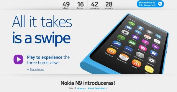 N9 countdown Swedish